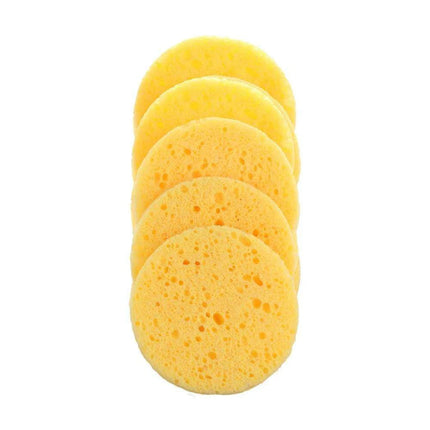 Natural Wood Pulp Facial Sponge Set - Essential Skincare Tools..