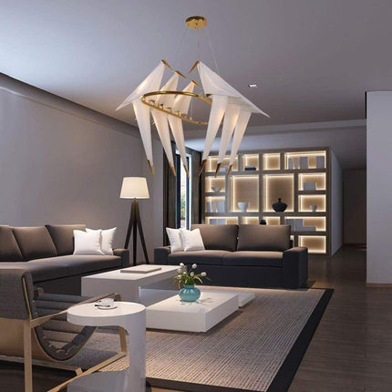 Nature-Inspired Nordic Bird Ceiling Lamp with Elegant Design..