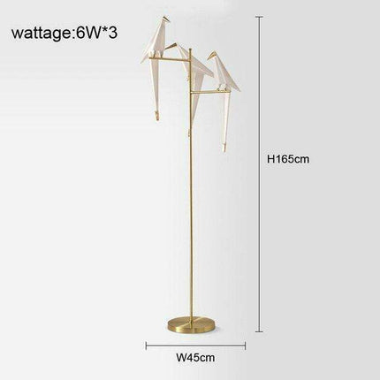 Nature-Inspired Nordic Bird Ceiling Lamp with Elegant Design..