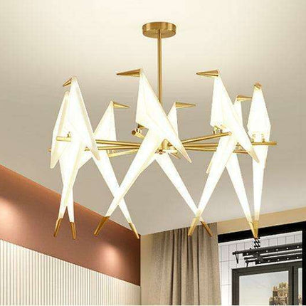 Nature-Inspired Nordic Bird Ceiling Lamp with Elegant Design..