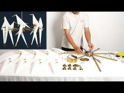 Nature-Inspired Nordic Bird Ceiling Lamp with Elegant Design..