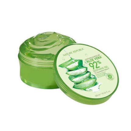 Nature Republic Aloe Vera 92% Hydrating Soothing Gel - 300ml Intense Moisture and Calmness - Très Elite