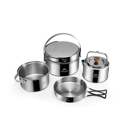 Naturehike Premium Outdoor Stainless Steel Cooking Set - Très Elite