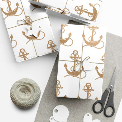 Nautical Elegance: Premium Gift Wrap Collection - Made in the USA