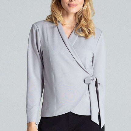 Nautical Elegance Structured Jacket-Inspired Top - Très Elite
