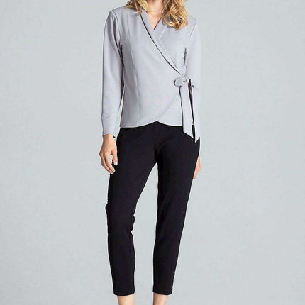 Nautical Elegance Structured Jacket-Inspired Top - Très Elite