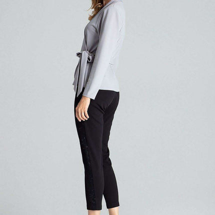 Nautical Elegance Structured Jacket-Inspired Top - Très Elite