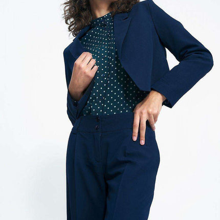 Navy Blue Lined Jacket For Versatile Everyday Styling - Très Elite