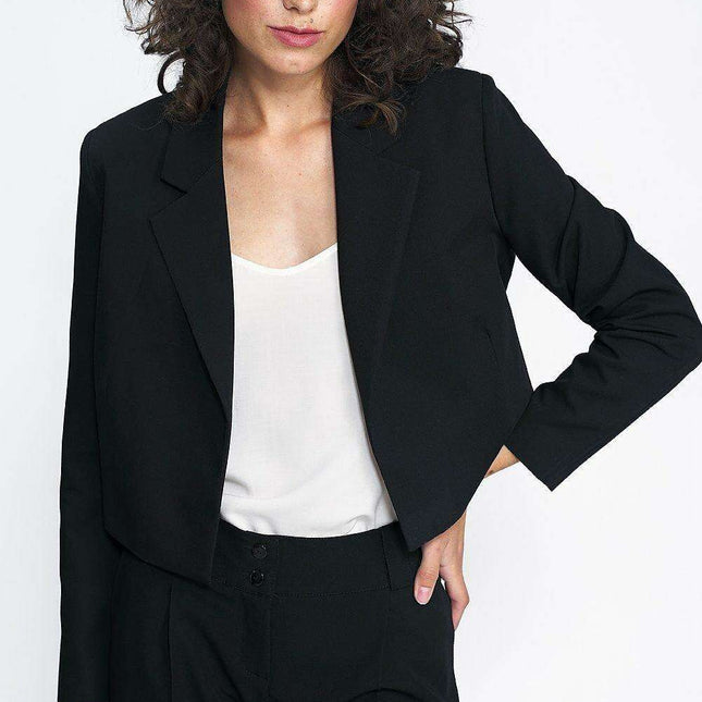 Navy Blue Lined Jacket For Versatile Everyday Styling - Très Elite
