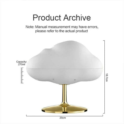 Nebula Mist Aromatherapy Diffuser – 270ML USB Humidifier with Color-Changing LED Night Light - Très Elite