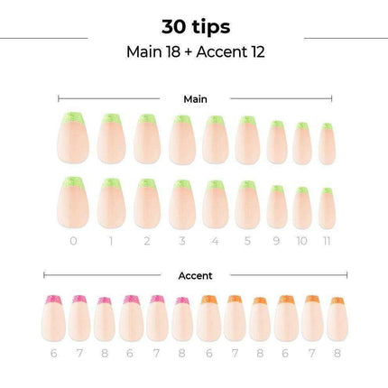 Neon Sparkle Glam Nail Art Collection - Dashing Diva Magic Press Set - Très Elite