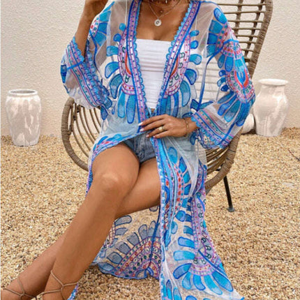 New Beach Skirt Casual Vacation Lace Cardigan Bikini Swimsuit Cover-Up Sun Protection Wear - Très Elite