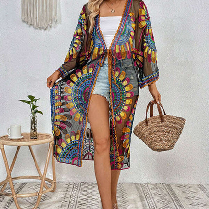 New Beach Skirt Casual Vacation Lace Cardigan Bikini Swimsuit Cover-Up Sun Protection Wear - Très Elite