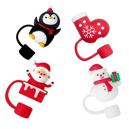 New Christmas Straw Dust Cover 10mm Cup Accessories - Très Elite