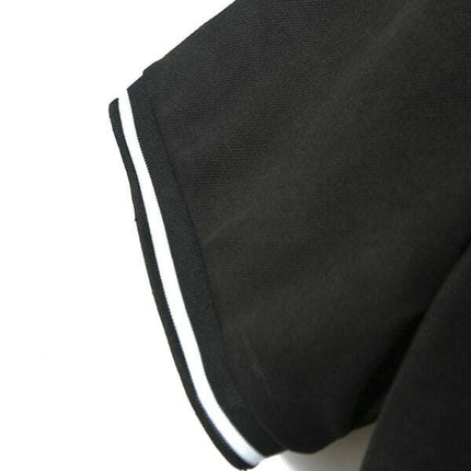 New Fashion Button Ribbed Collar Sports Polo Shirt Lapel Collar Polo Shirt - Très Elite