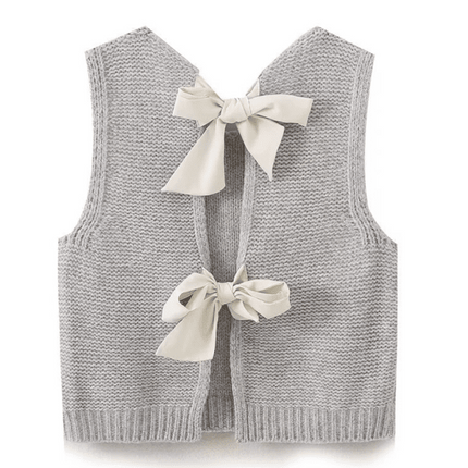 New Fashion Vest Bow Tie Sweater Vest