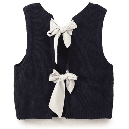 New Fashion Vest Bow Tie Sweater Vest