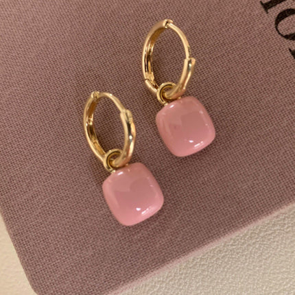 New French drip glaze red love retro earrings- Très Elite- Très Elite