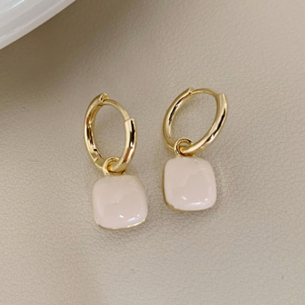 New French drip glaze red love retro earrings- Très Elite- Très Elite