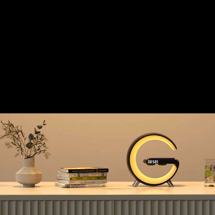 New Intelligent G Shaped LED Lamp Bluetooth Speake Wireless Charger Atmosphere Lamp App Control For Bedroom Home Decor - Très Elite