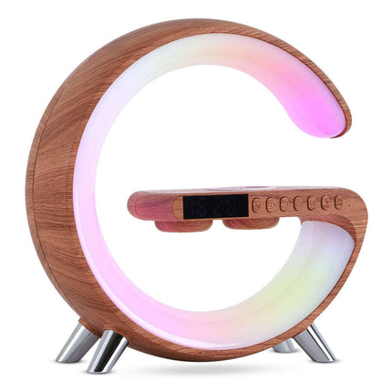 New Intelligent G Shaped LED Lamp Bluetooth Speake Wireless Charger Atmosphere Lamp App Control For Bedroom Home Decor - Très Elite