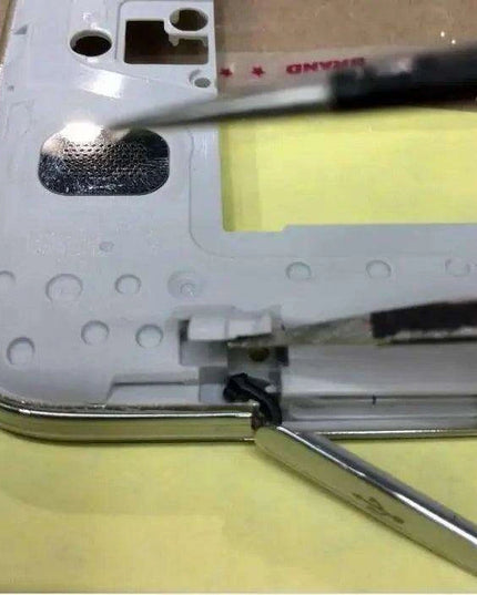 Samsung Galaxy S5 Elegant Dual Tone Waterproof USB Charging Port Dust Plug Cover - Gold & Silver Edition