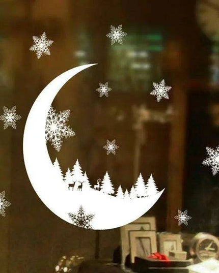 Chic Winter Wonderland Snowflake Wall Decal: Elevate Your Holiday Home Aesthetics