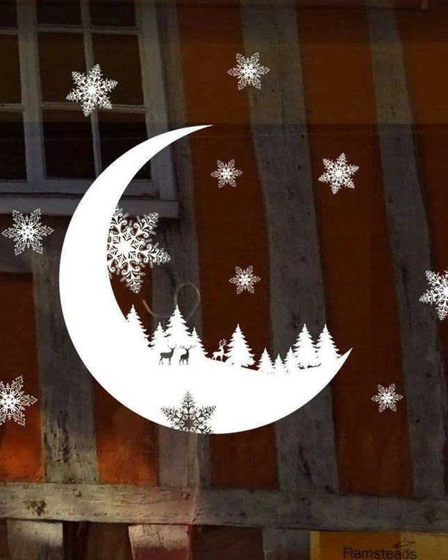 Chic Winter Wonderland Snowflake Wall Decal: Elevate Your Holiday Home Aesthetics