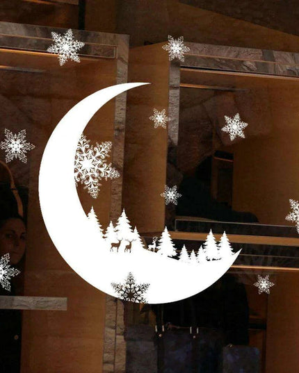 Chic Winter Wonderland Snowflake Wall Decal: Elevate Your Holiday Home Aesthetics