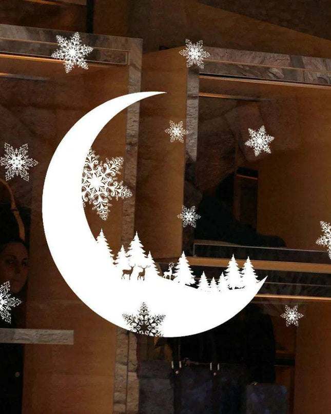 Chic Winter Wonderland Snowflake Wall Decal: Elevate Your Holiday Home Aesthetics