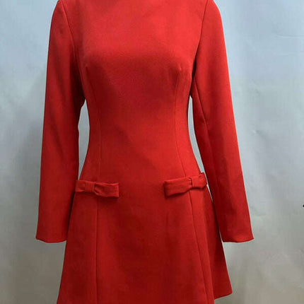 New exquisite waist bow Christmas and Valentine's Day elegant dress - Très Elite