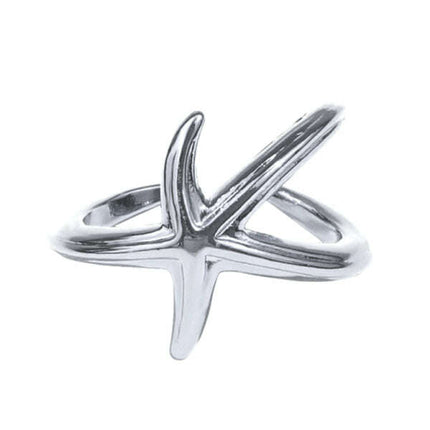 New fashionable and simple starfish niche design index finger ring - Très Elite
