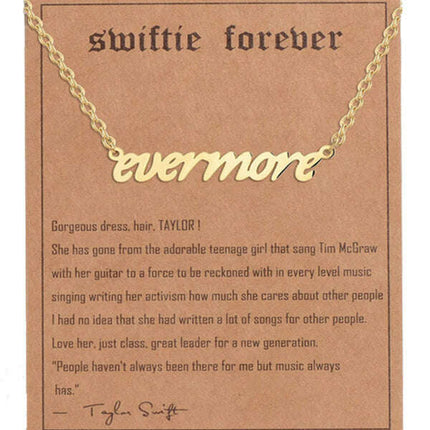 New fashionable golden letter golden number pendant clavicle chain - Très Elite