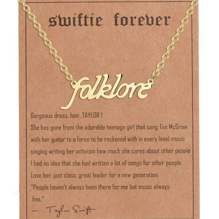 New fashionable golden letter golden number pendant clavicle chain - Très Elite