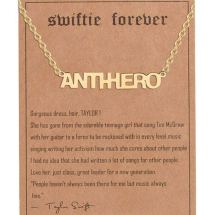 New fashionable golden letter golden number pendant clavicle chain - Très Elite