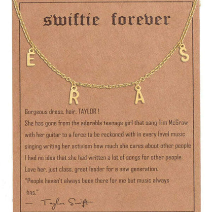 New fashionable golden letter golden number pendant clavicle chain - Très Elite