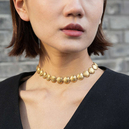 New summer beach style fashion ocean metal shell necklace