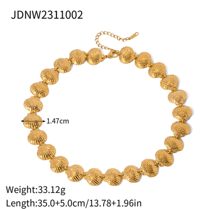 New summer beach style fashion ocean metal shell necklace - Très Elite