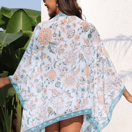 New swimsuit with resort floral print swimsuit shawl (swimsuit not included)