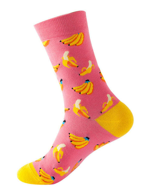 New trendy and fun fruit pattern mid-calf socks