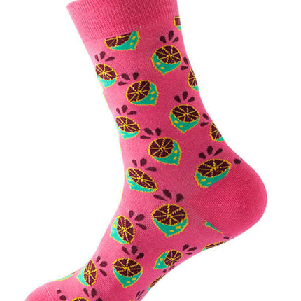 New trendy and fun fruit pattern mid-calf socks - Très Elite