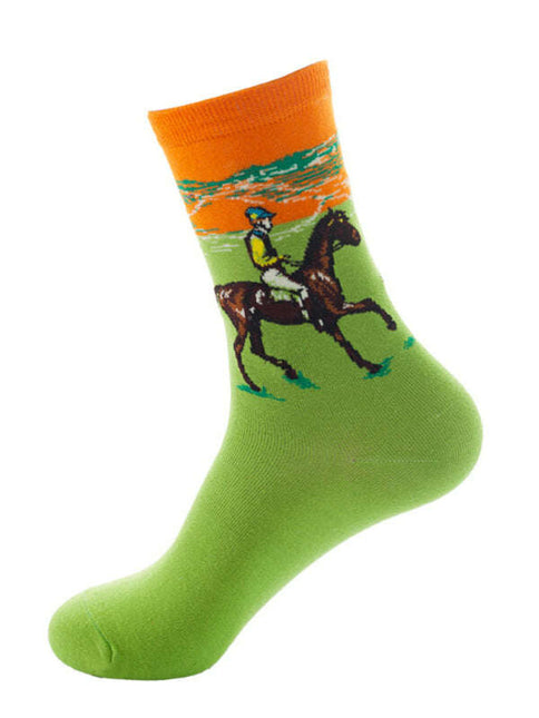 New trendy and interesting pattern mid-calf socks