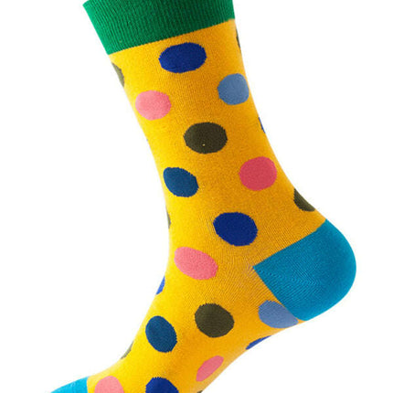 New trendy fun polka dot pattern mid-calf socks - Très Elite