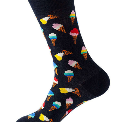 New trendy fun polka dot pattern mid-calf socks - Très Elite
