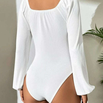 New women's sexy square neck long-sleeved jumpsuit - Très Elite