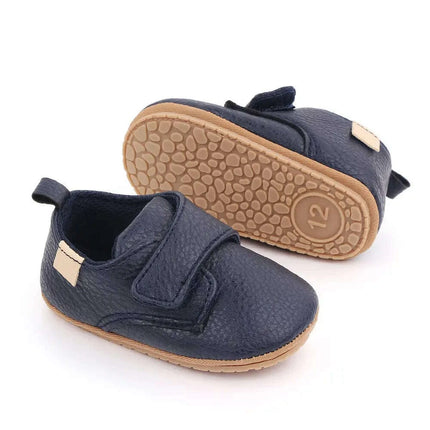 Newborn Baby Shoes Baby Boy Girl Shoes Classic Leather Rubber Sole Anti-slip - Très Elite