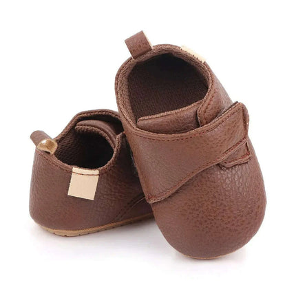 Newborn Baby Shoes Baby Boy Girl Shoes Classic Leather Rubber Sole Anti-slip - Très Elite