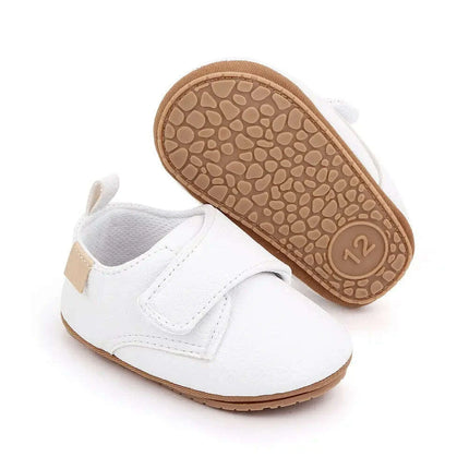Newborn Baby Shoes Baby Boy Girl Shoes Classic Leather Rubber Sole Anti-slip - Très Elite