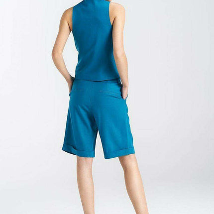 Nife Chic Linen Blend Knee Length Trousers For Women - Très Elite