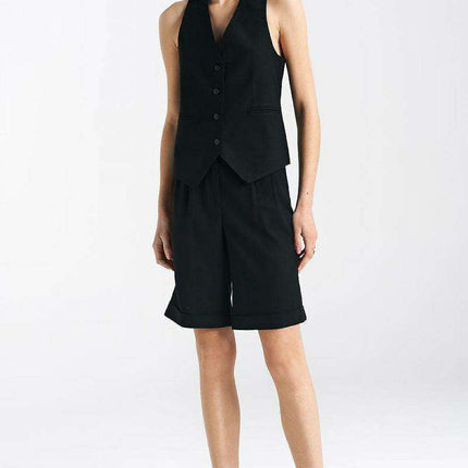 Nife Chic Linen Blend Knee Length Trousers For Women - Très Elite